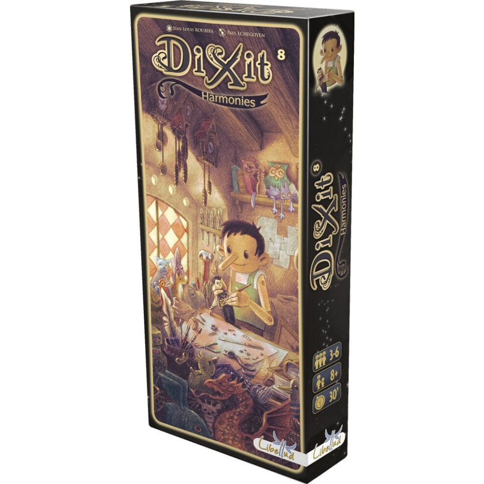 New Asmodee Libellud | Dixit Harmonies | Expansion | Multi-Time Awarded Imagination And Creativity Game | Ages 6 | 3 To 8 Players | 30 Minutes Per Game | Dix10ml2
