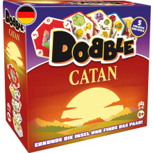 asmodee, Dobble Catan, Zygomatic, Family Game, 2-6 Players, 8+ Years, 15 Minutes, German