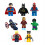 8Pcs Marvel Avengers Super Hero Comic Mini Figures Dc Minifigure Gift Fits 1