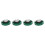 0.25 W 32 Ohm Plastic 12 Magnetic Speaker with 27 mm Diameter Green + Silver 2