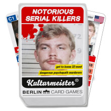 Kulturmeister - Notorious Serial Killers Trump Card Game: Unique Playing Cards Themed for Crime Solving, Mystery Investigation - Dive into Detective