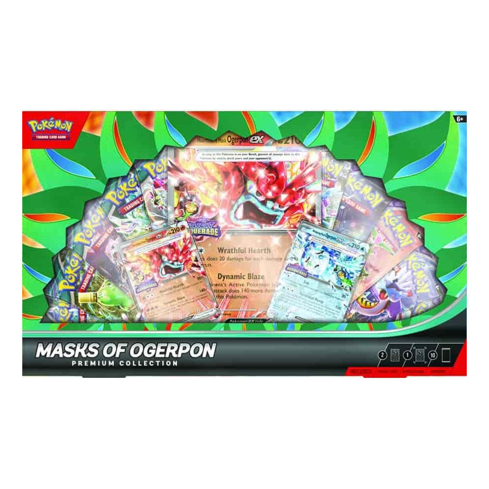 Pokémon Pokemon Tcg: Masks Of Ogerpon Ex Premium Collection - 10 Packs, Promos