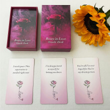 Roses in Love Oracle Cards Deck, Oracle Cards for Beginners, Oracle Deck Help You delve into Your Love Life and Help You Move Towards Your Highest