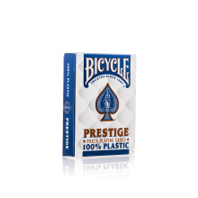 Bicycle Prestige 100% Plastic Professional Poker Playing Cards, 1 Deck, Air Cushion Finish, Superb Handling & Durability, Casino Quality