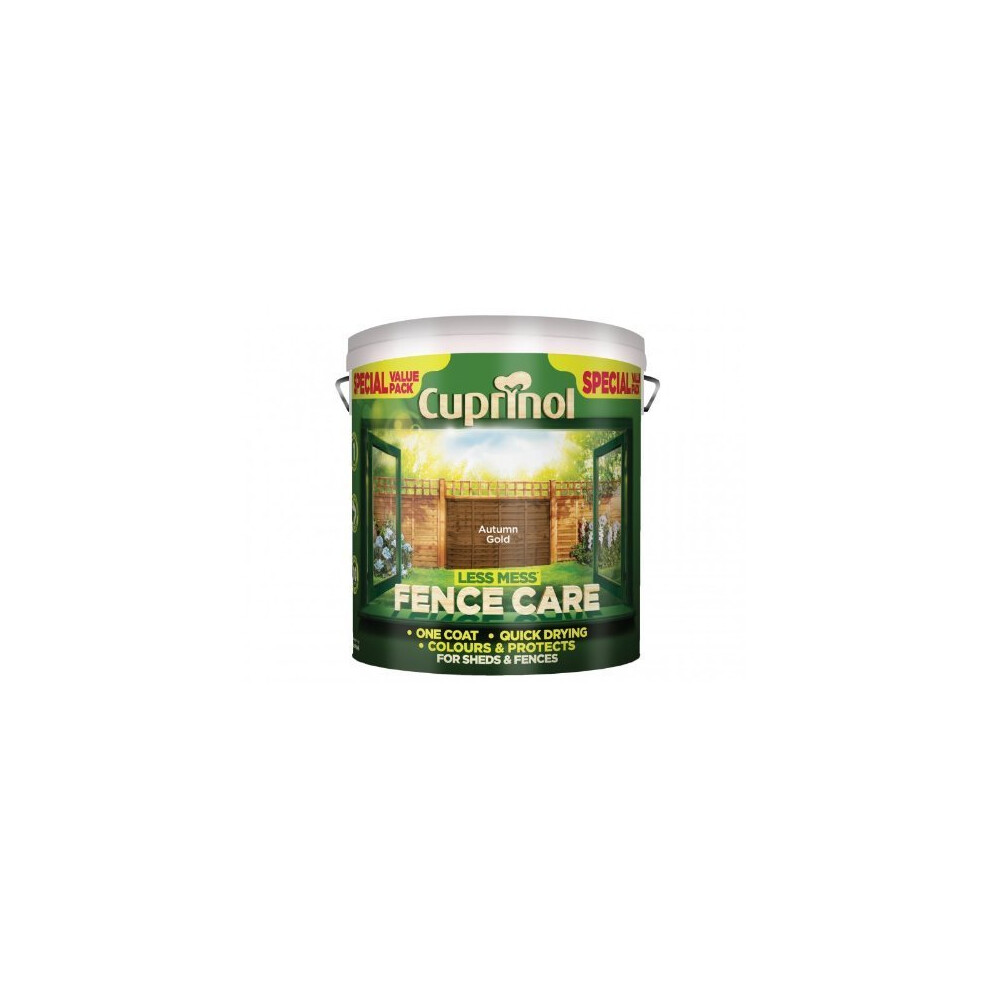 Cuprinol Less Mess Fence Care (Formerly Timber Care) 6L Autumn By Gold