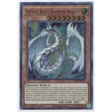 YU-GI-OH! Crystal Beast Rainbow Dragon - Ultra Rare - 1st Edition - Collectible Card - Trading Card - 1 Piece