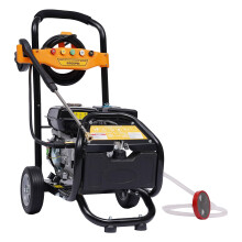Petrol Pressure Washer 7.5 HP 3600 RPM High Pressure Gun Professional Cleaning Lance Petrol Engine Steam Jet Tool Surface Cleaner with 5 Nozzles, 8m