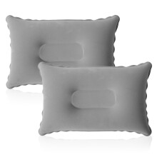 SCDZY 2 PCS Inflatable Pillows for Camping, Ultralight Compact Blow Up Pillow for Travel Outdoor Pillow Soft Flocked Surface Portable Compressible