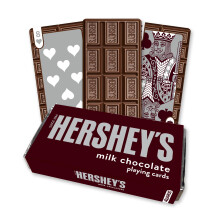 AQUARIUS Hershey?s Chocolate Bar Premium Playing Cards - Hershey's Themed Deck of Cards for Your Favorite Card Games - Officially Licensed Hershey's