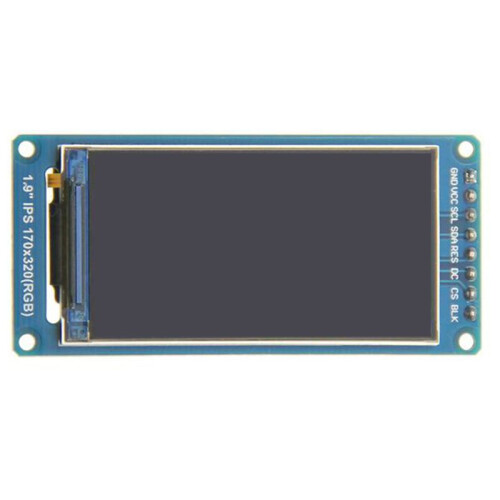 2X Tela LCD TFT de Ângulo Total IPS de 1,9 Polegadas Módulo de Exibição Colorida Porta Serial SPI Alta Definição 170x320 ST7789 1
