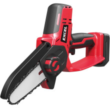 Excel 18V Cordless Mini Chain Saw Body Only (Battery & Charger Not Included) - Variable Speed Trigger, Safety Button, 4" Guide Bar Length, 4.8m/s