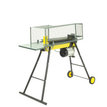 Platinum PLS7HWS 7 Ton Hydraulic Electric Log Splitter With Stand & Wheels, 2200W Motor 7 Tons Pressure, Safety Shut-Off & Cage Guard. Logs Upto 52cm