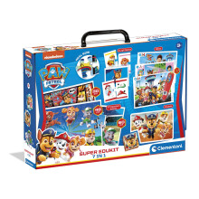 Clementoni - 18112 - Super Edukit 7 in 1 - Paw Patrol (3 Puzzles Of 30, 48 And 60 Pieces, 6 Cubes, One Memo, One Domino And 12 Quiz Cards) -