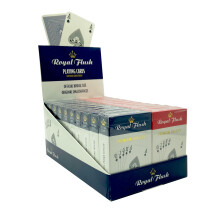 Royal Flush Playing Cards UK - 20 x Deck of Cards, Superior Cartamundi Linen Finish, Easy To Shuffle & Durable, Multipack Red & Blue, Great Gift For
