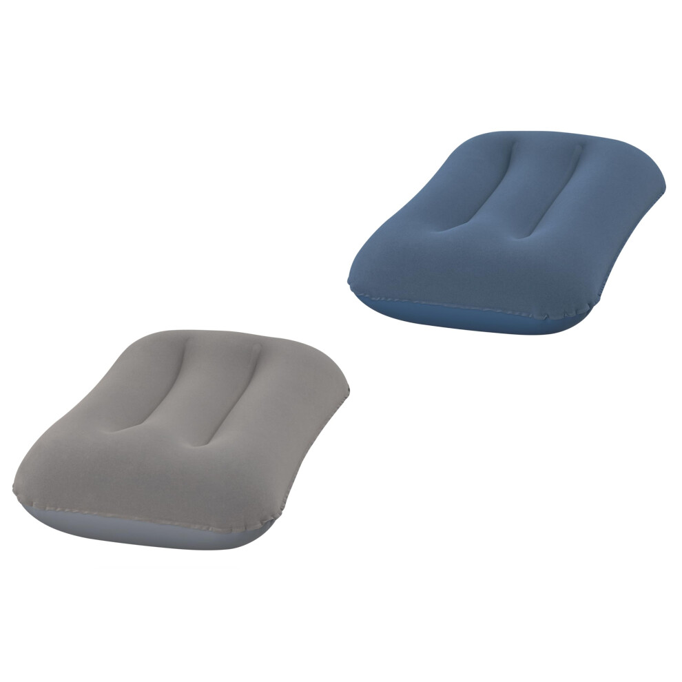 Bestway 16.5" X 10" X 4"/42Cm X 26Cm X 10Cm Flocked Air Camp Pillow