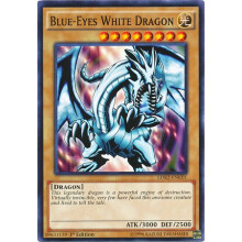 Yugioh 1st Ed Blue-Eyes White Dragon LOB art LDK2-ENK01 Common 1st Edition Legendary Decks II Cards