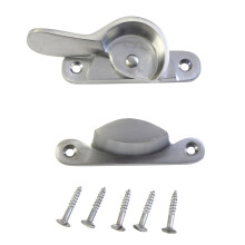 Strong Fitch Sash Fastener 65mm Satin Chrome with fixings
