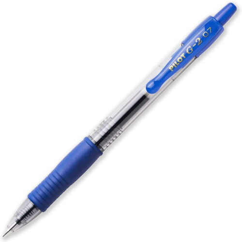 Pilot Pilot G2 Rollerball Pen 0.7mm Pack of 3 Black, Blue, Red 2