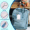 Sublimation Keychain Blanks Bulk 120Pcs Keychain Blanks Set with Rectangle Sublimation Blanks,for DIY Keychain Crafting 7