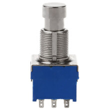 6 Stücke Gitarren Effekt Schalter 9 Pin 3Pdt Gitarren Effekt Pedal Box Stomp Fuß Metall Schalten True Bypass Blau