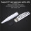2X Pen MP3 Player USB Portable Music Player Multifunctional Student Writable Pen Player Silver 4
