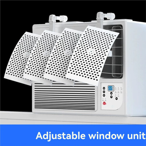 Universal Window Air Conditioner Windshield Adjustable Wind Direction Purification with Filter Activated Carbon