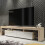 TV Unit Nova 200cm - Oak & White Gloss Doors 1