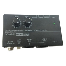 2X New MA400 Headphone Preamplifier Microphone Preamplifier Audio 6.35mm & 3.5mm Headphone Outputs Mixer EU Plug