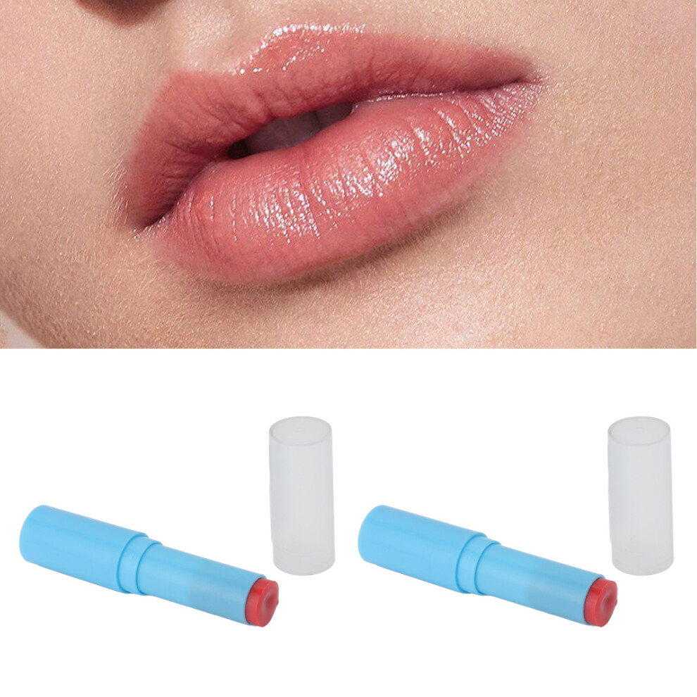 Pink 2Pcs Hydrating Lip Gloss 3Ml Rose Moisturizing Long Lasting