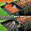 Silicone Griddle Tools Mat ,Spatula Mat with Drip Pad,Side Shelf Mat Grill Utensils Holder Griddle Accessories 7