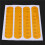 Front Rear Wheel Cover Protective Shell Reflective Sticker for  Max G30 Scooter Accessories 32PCS, Yellow 2