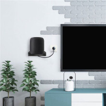 2X Soporte de Audio Montado en La Pared Soporte de Altavoz  Soporte de Caja de Sonido Evita Caídas para  Negro