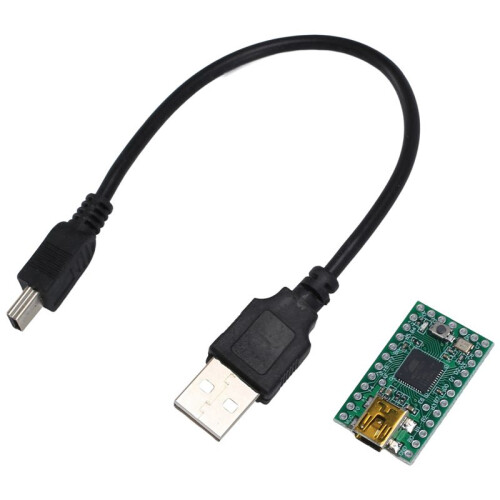 2X Teensy 2.0 USB AVR Development Board ATMEGA32U4 Expansion Board with Data Cable for 1