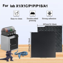 Plateau de Construction pour  PEO PET 257x257mm pour Impression 3D, Plateau Lisse Compatible avec les Imprimantes pour  P1S, P1P, A1