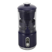 (Dark blue) 600ml Portable Electric Citrus Juicer Juice Separation for Home Travel