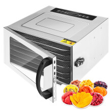 (6-Tier) Stainless Steel Food Dehydrator Digital for Jerky Fruit UK Plug