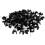 Round Black  7mm Cable Clips Secure Fastenings Cables [100 Pack] 3