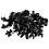 Round Black  6mm Cable Clips Secure Fastenings Cables [100 Pack] 4