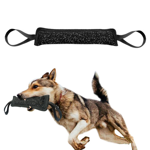 2 Handtag Pet Training Bite Tug Leksaker Ung Hund Tuggarm äRm 1