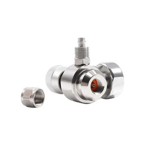2X Akvarium CO2-Regulator 2000psi Tryckmätare för 6 mm Sugrör 3/8-24UNF 2