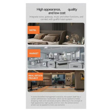 Painel Tuya para Controle de Dispositivos Wi-Fi Zigbee, Gateway Zigbee Tuya Integrado em Painel de 6", Controle de Casa Inteligente Tuya, Versão com