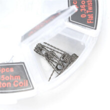96Pcs Single Coils Platte Iron-Chromium-Aluminum Heating Wire Resistance Premade Prebuilt Coil Hot Wire Replacement