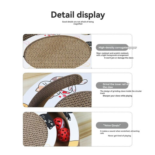 Cat Scratching Board  Multi-Function Cat Scratcher Funny Sharpen Nails Scraper Scratching Post -Scooping Type A 2