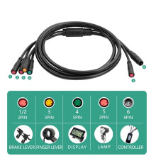 Three-Mode Ebike Sine Wave Controller 15A 36V/48/52V with S866 LCD Color Display Electric Bike Motor Conversion Kit