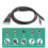 Three-Mode Ebike Sine Wave Controller 15A 36V/48/52V with S866 LCD Color Display Electric Bike Motor Conversion Kit 4