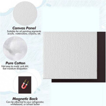 250 Stuks Magnetisch Schilderij Canvas Paneel Magnetische Canvas Boards Canvas Lege Doeken voor Schilderen Kunst Cadeau Diy Decor