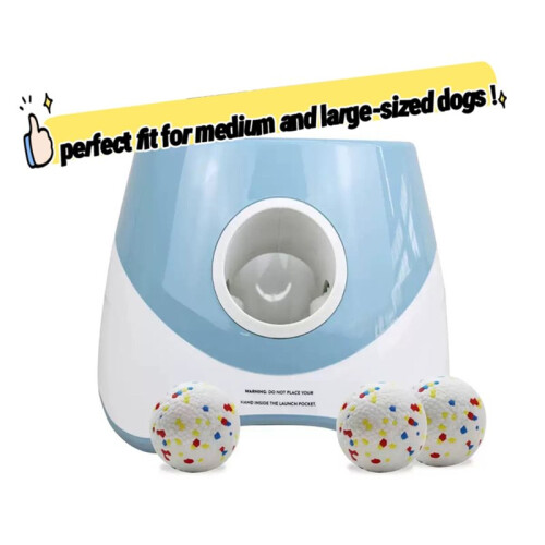 Upgraded Automatic  Launcher for Medium Dogs - Rechargeable Tennis  Thrower with Interactive Pinball Design USB 2