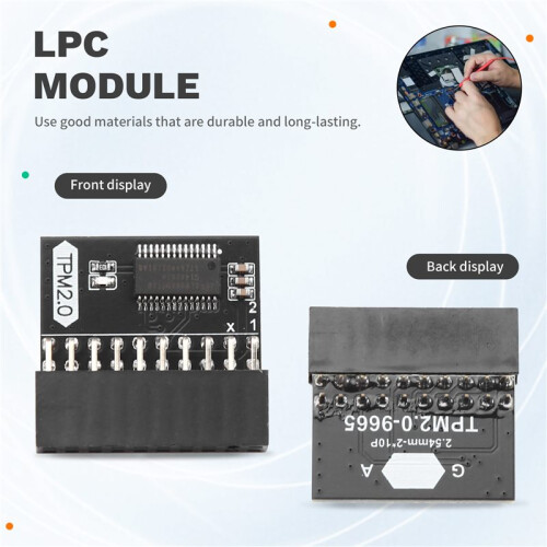 TPM2.0 Module for Gigabyte 20 Pin / 20 Pin LPC TPM Security Module LPC Module for Win11 Module  20 Pin 2