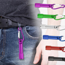 Lot de 30 Lampes de Poche Porte-CléS en Vrac, Lampes LED à Mousqueton en MéTal, Lampes de Secours Compactes pour le Camping et la RandonnéE