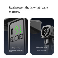 9 Gears Turbo Fan Powerful Air Blower Portable Wireless Dust Cleaner 4000mAh TypeC Charging Brushless Jet Blower LED,B